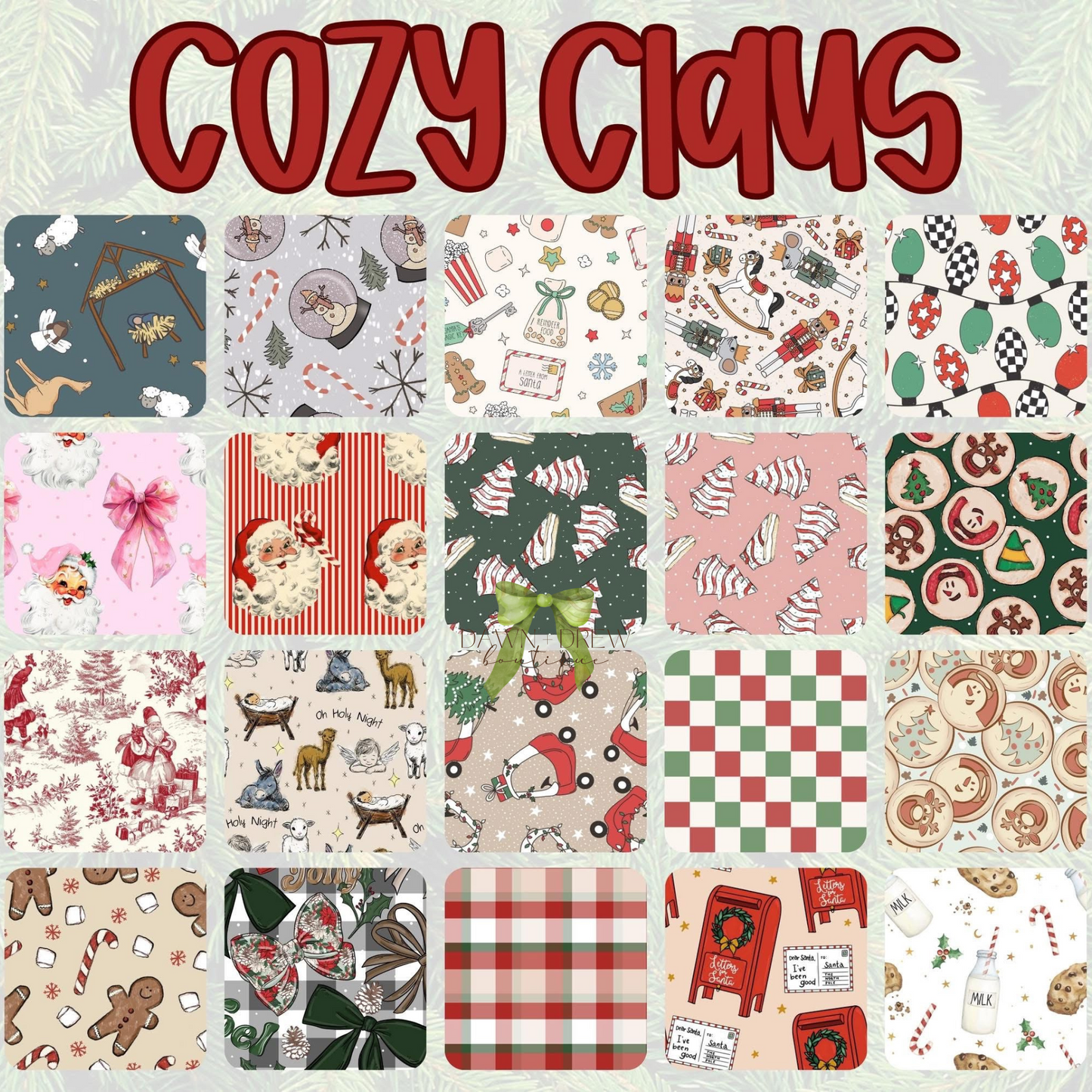 COZY CLAUS CHRISTMAS BAMBOO - CLOSES 6/22