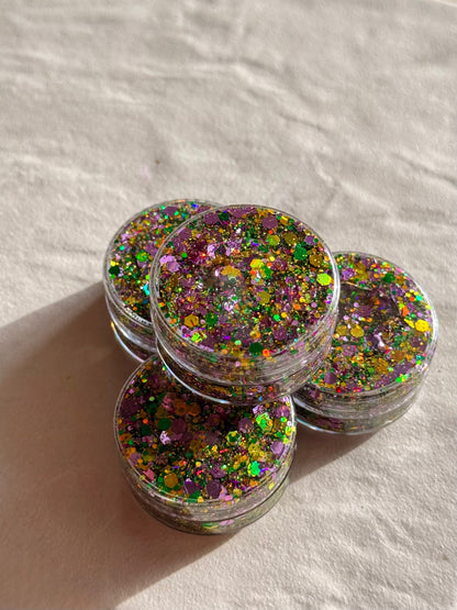 HAIR GLITTER: Mardi Gras