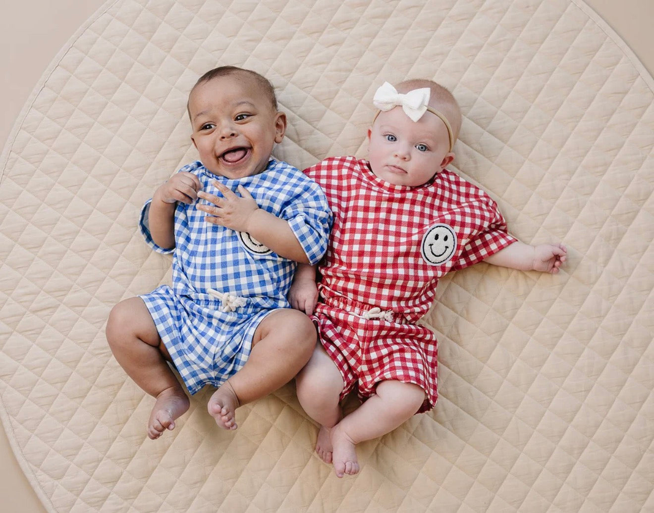 Gingham Short Lounge Set