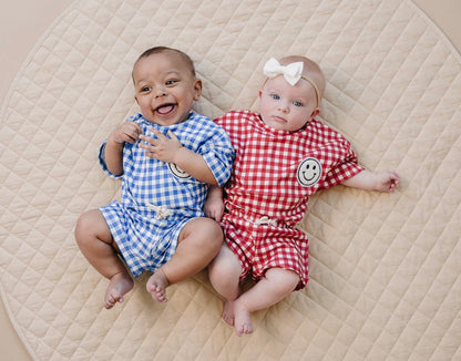 Gingham Short Lounge Set