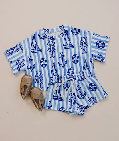 Nautical Shorts Set