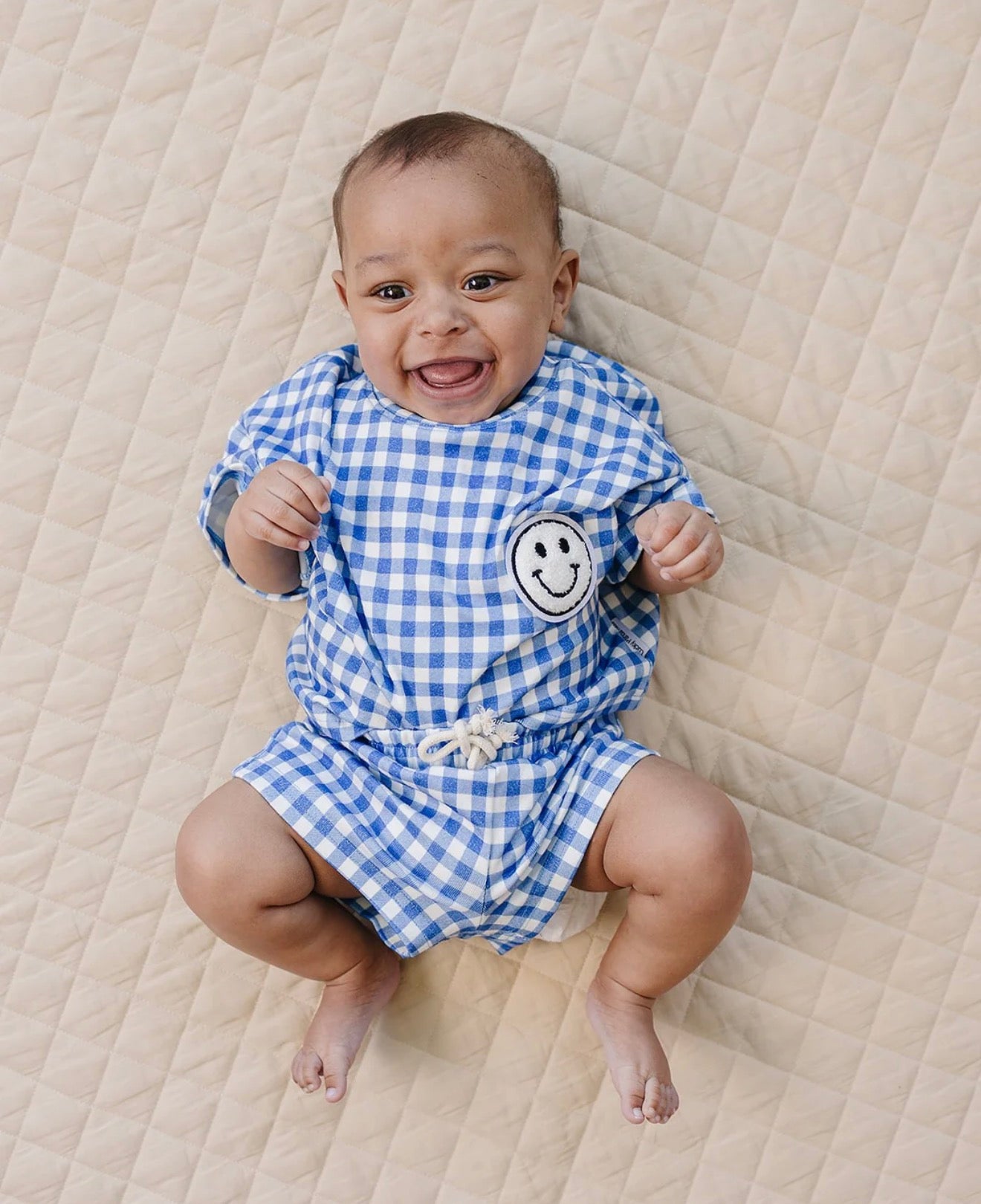 Gingham Short Lounge Set