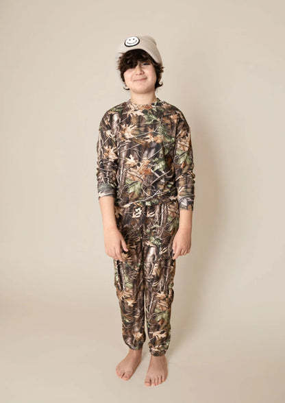 Dark Camo Cargo Jogger Set