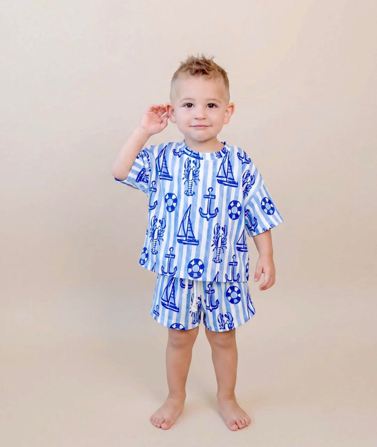Nautical Shorts Set