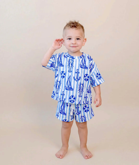 Nautical Shorts Set
