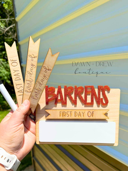 Back to School Boards - CLOSES 7/13