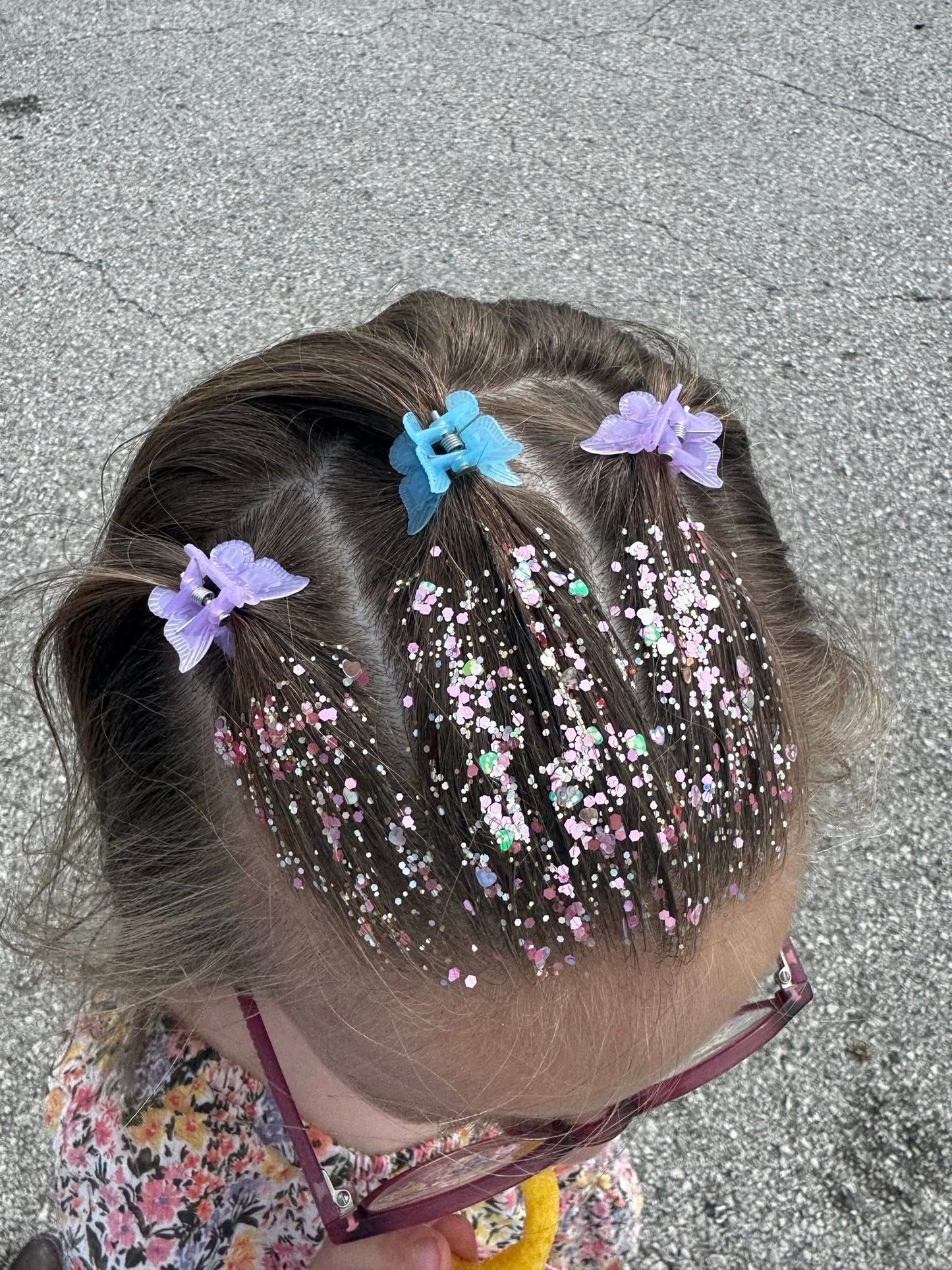 Hair Glitter: Pink Champagne