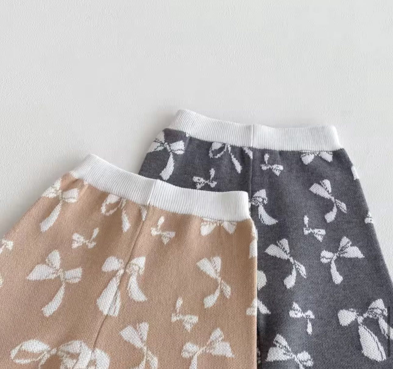 Jacquard Bow Sweater Set - CLOSES 11/11