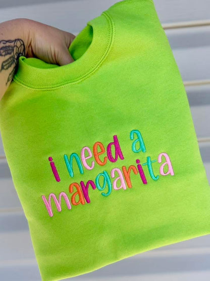 Custom Sayings Embroidered Crew & Tee - CLOSES 8/1