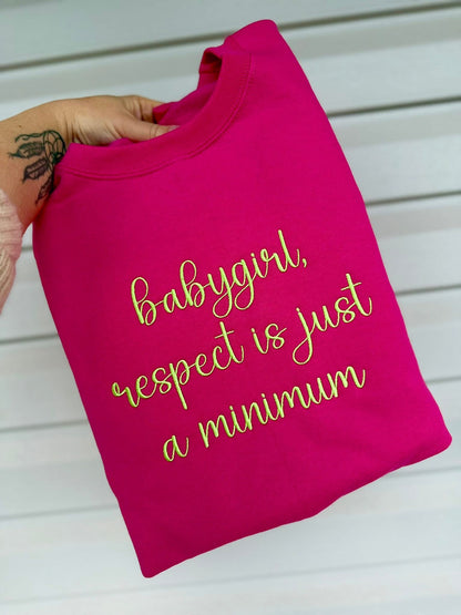 Custom Sayings Embroidered Crew & Tee - CLOSES 8/1