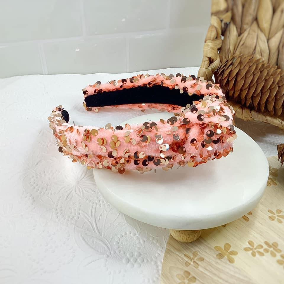 Pink Sequin Headband