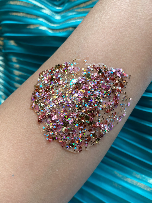 Hair Glitter: Pink Champagne