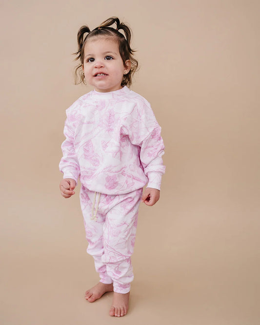 Pink Camo Jogger Set