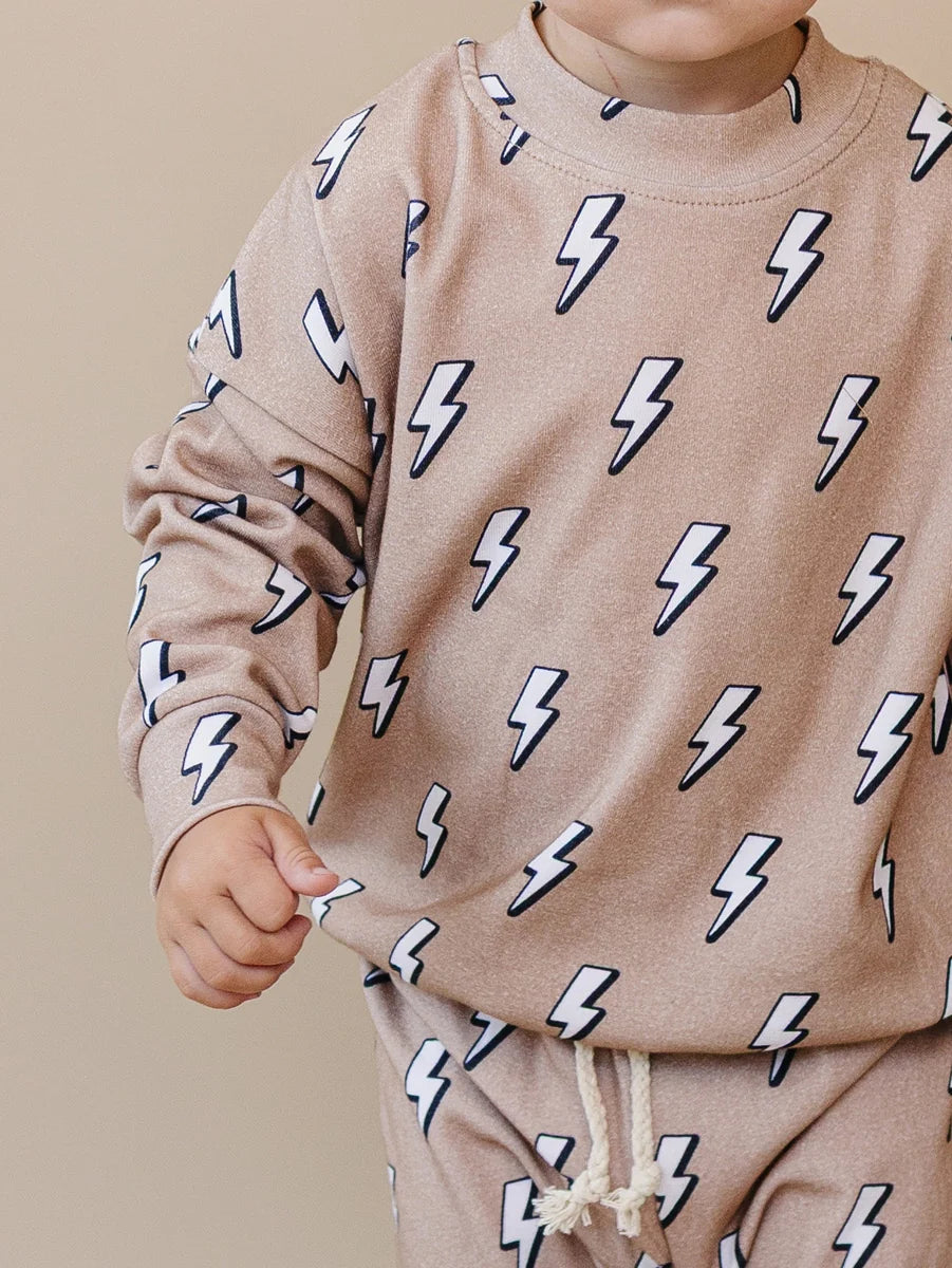 Electric Beige Jogger Set