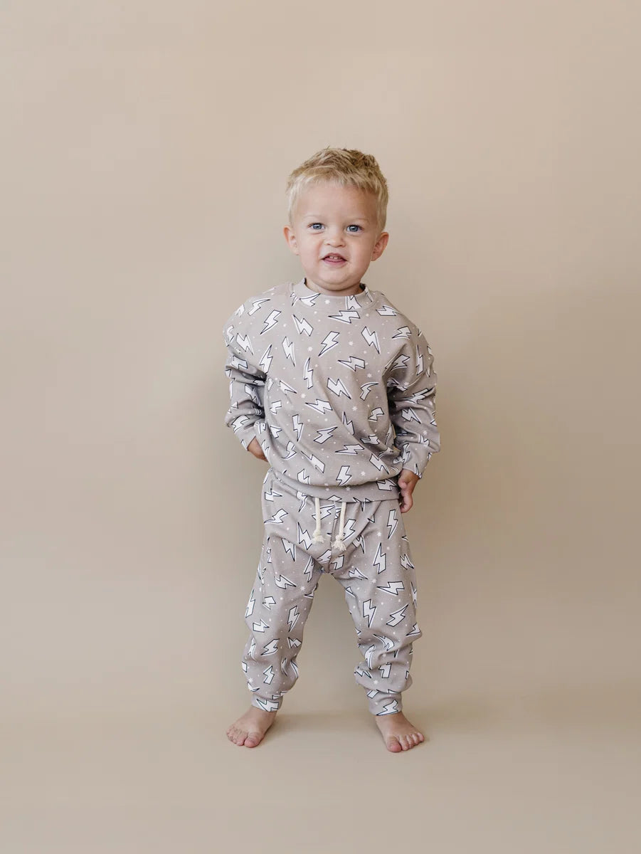 Latte Bolts Jogger Set