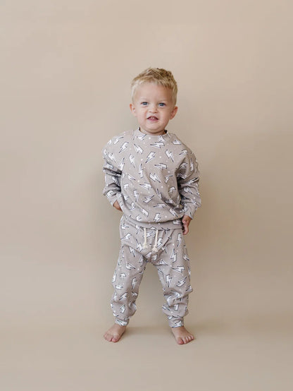 Latte Bolts Jogger Set