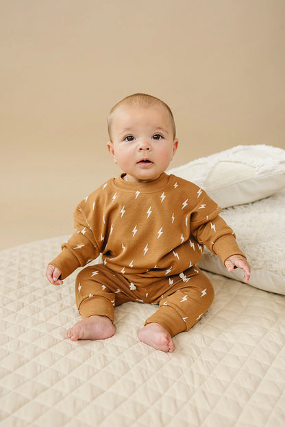 Cognac Lightning Bolts Set