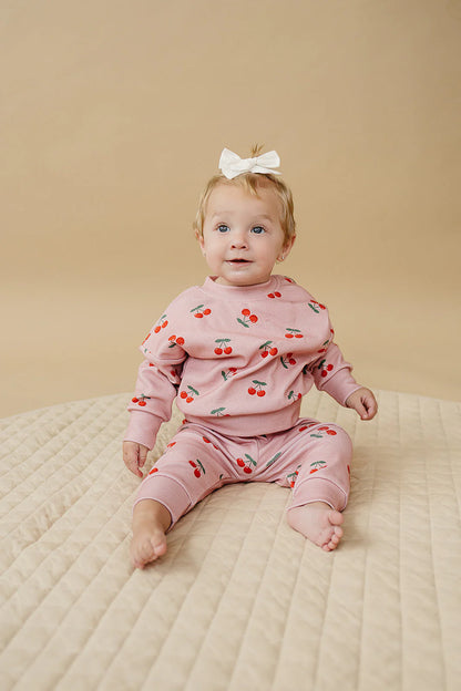 Blush Cherry Jogger Set