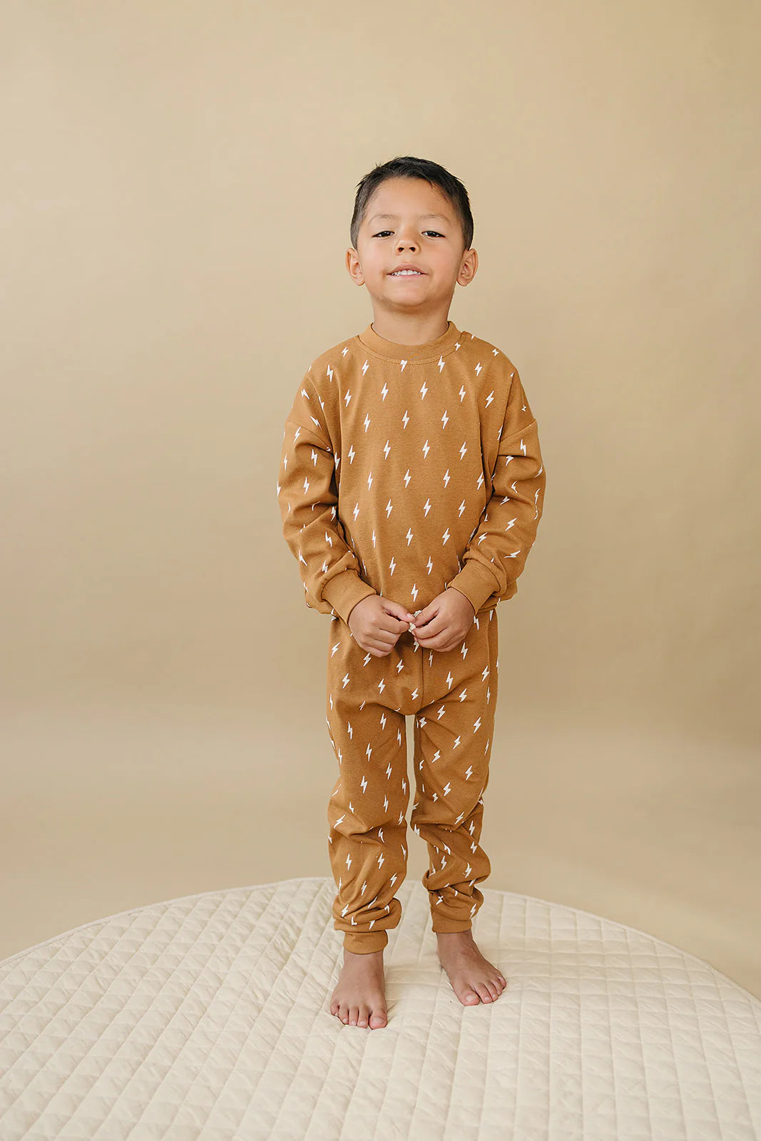 Cognac Lightning Bolts Set