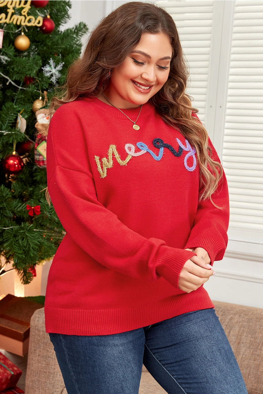 Merry Tinsel Sweater - Curvy