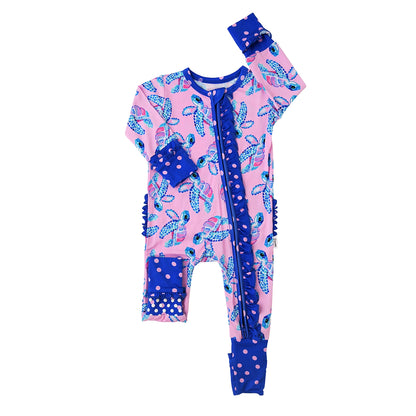 Waverly Bamboo - Ruffle Zippie