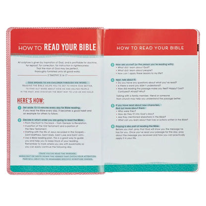 KJV Kids Pink Faux Leather Bible