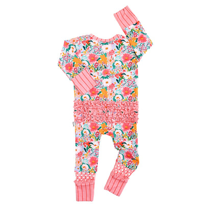 Cecelia Bamboo - Ruffle Zippie