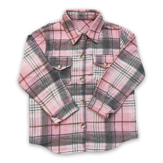 Pink Plaid Shacket