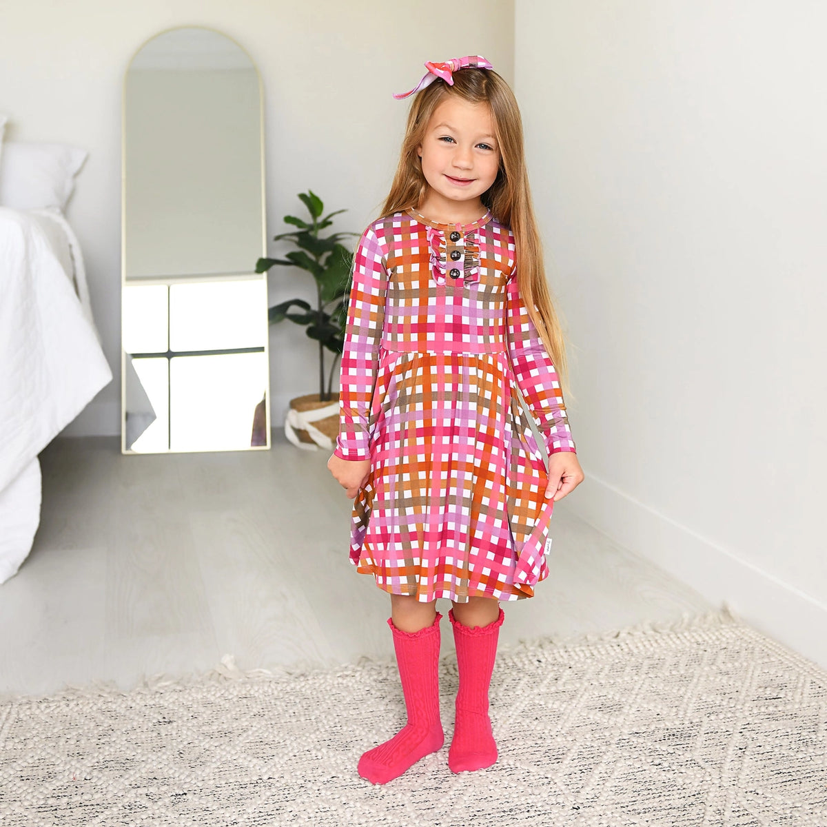 Peyton Bamboo - Button Twirl Dress