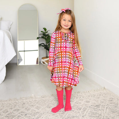 Peyton Bamboo - Button Twirl Dress