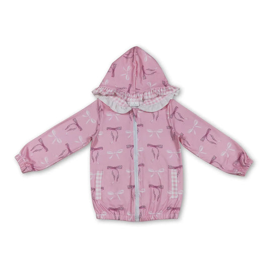 Pink Ruffle Bow Jacket