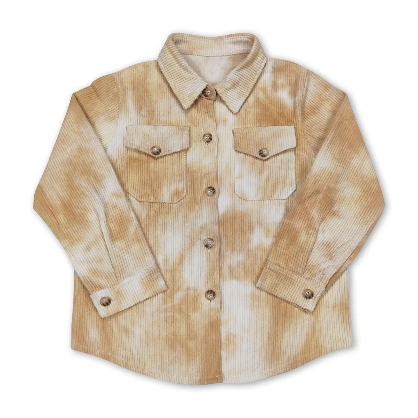 Khaki Tie Dye Shacket