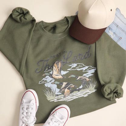 Rest in the Lord Mallard Crewneck