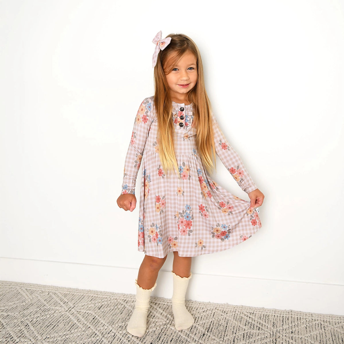 Callie Bamboo - Button Twirl Dress