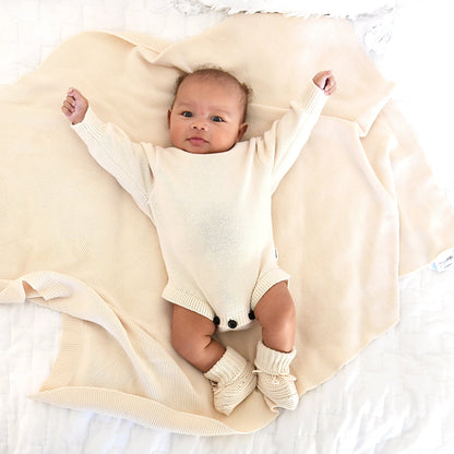 Oatmeal Knit Sweater Romper