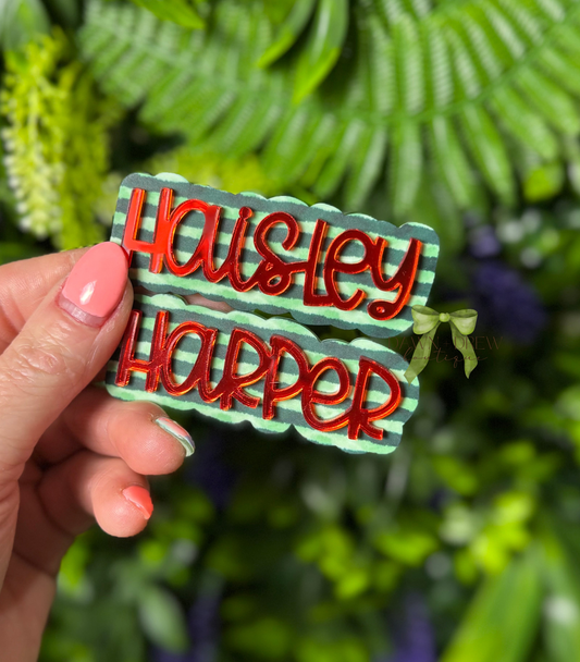 Watermelon Nameplate Clip — CLOSES 3/30