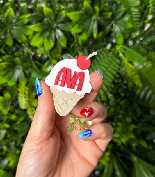 Ice Cream Cone Clip — CLOSES 3/30