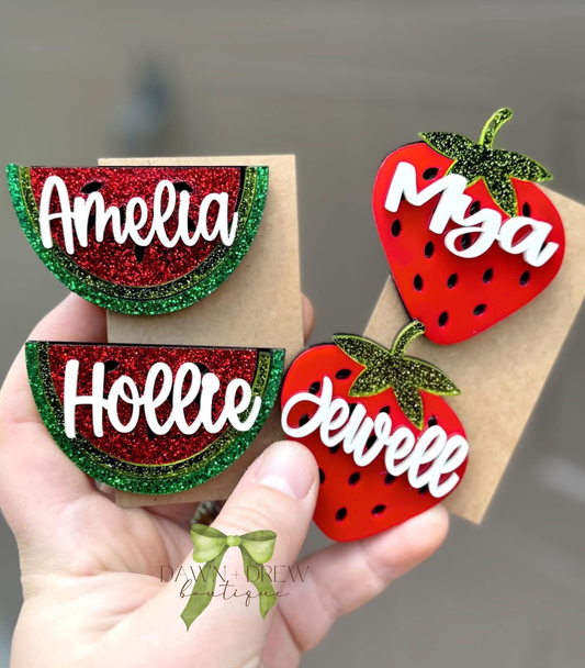Watermelon or Strawberry Clip — CLOSES 3/30