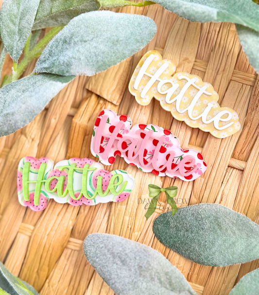 Printed Nameplate Clips — CLOSES 3/30