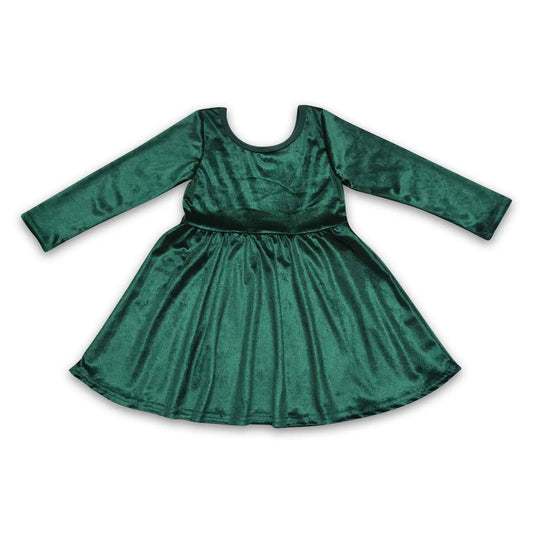 Green Velvet Dress