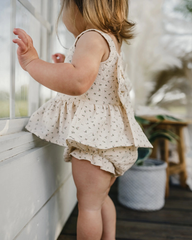 Petit Fleur Bow Top & Bloomers