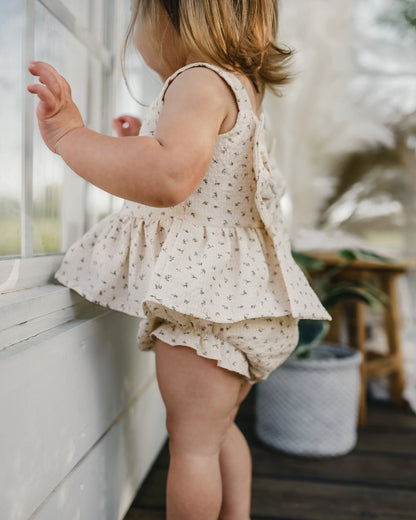 Petit Fleur Bow Top & Bloomers