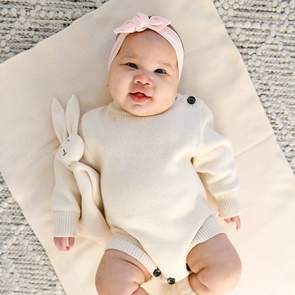 Oatmeal Knit Sweater Romper