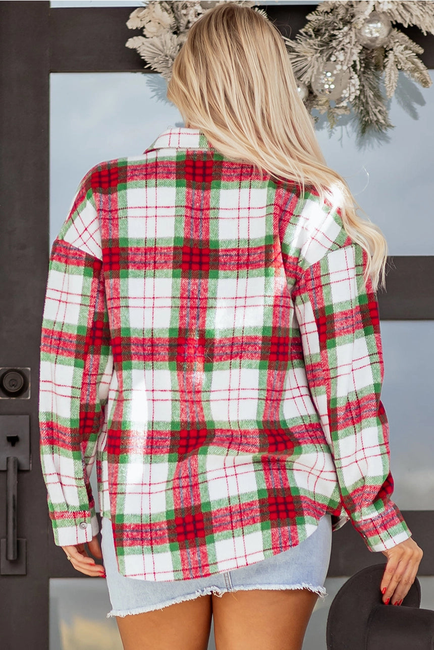 Plaid Flannel Christmas Shacket