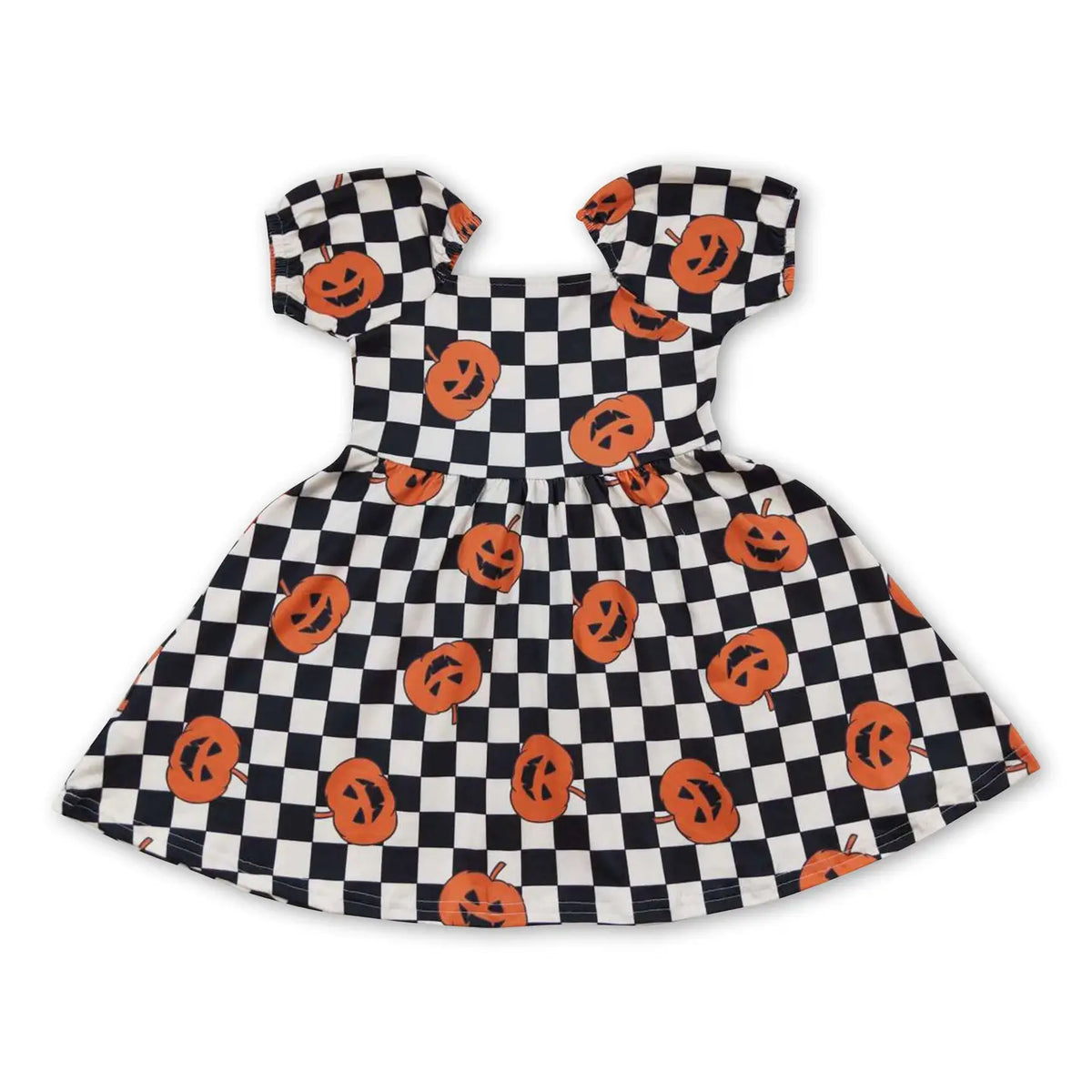 Checkered Jack O's Dress