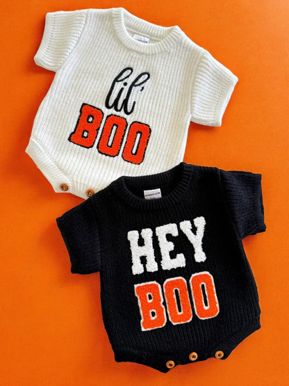 Hey Boo Sweater Romper
