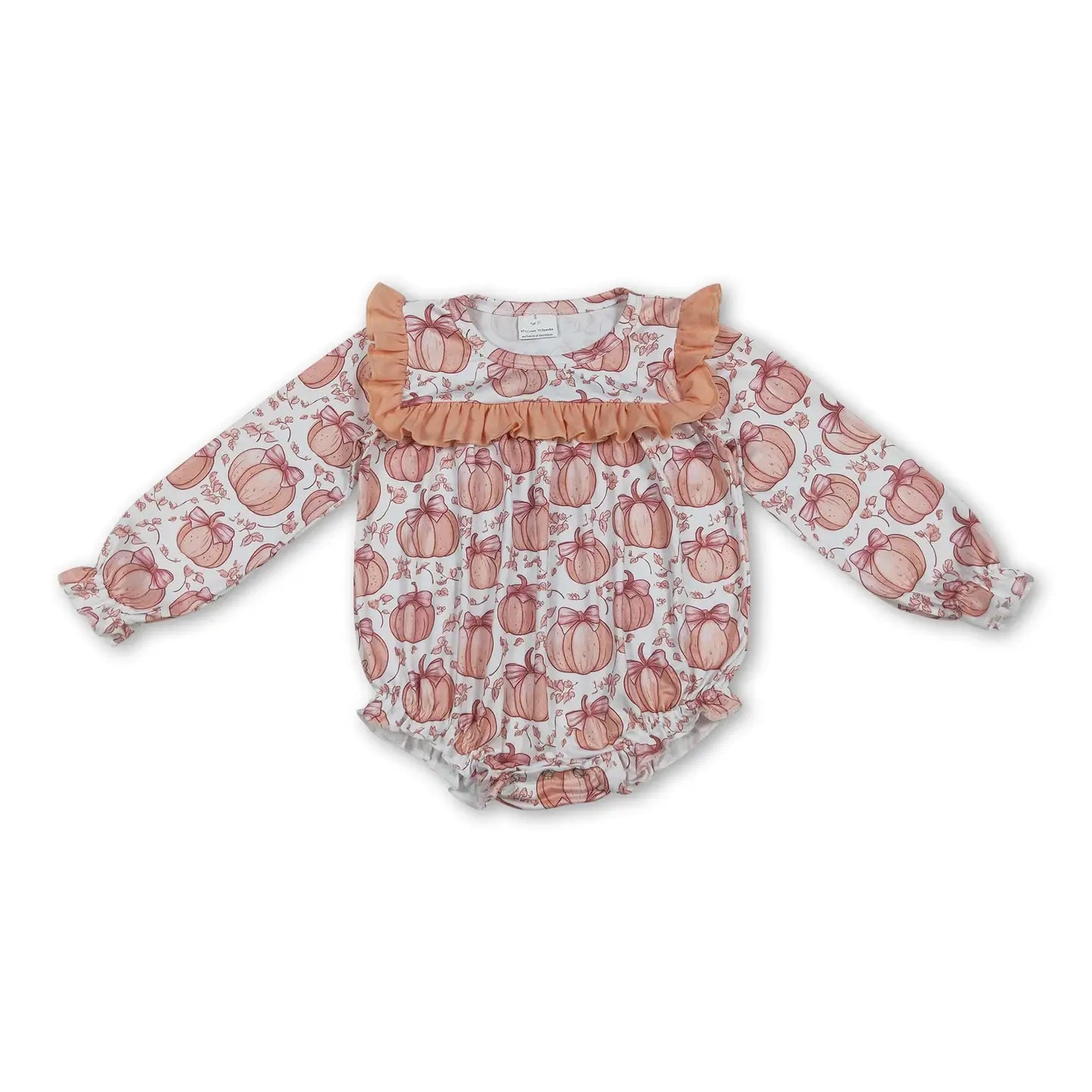 Ruffle Coquette Pumpkin Romper
