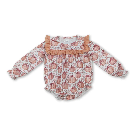 Ruffle Coquette Pumpkin Romper