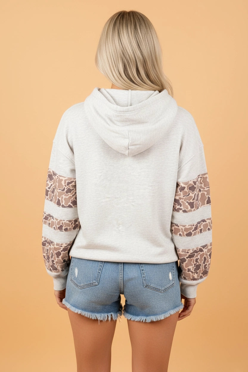 Camouflage Patchwork Hoodie