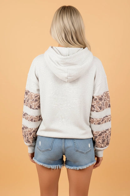Camouflage Patchwork Hoodie
